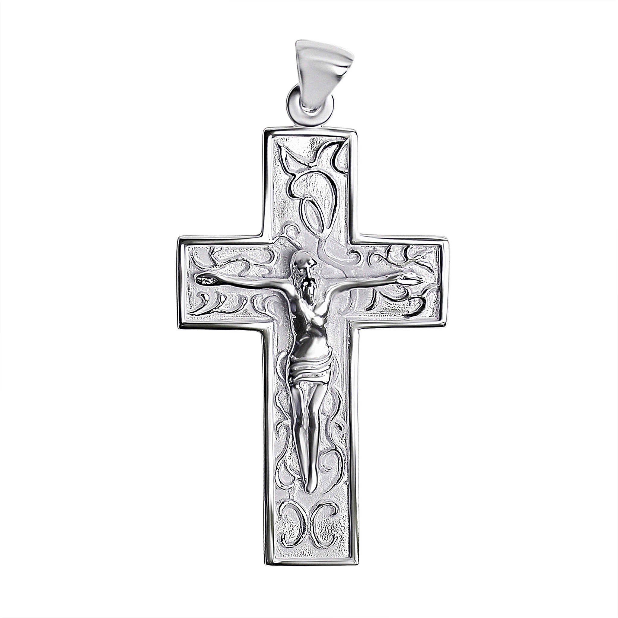 Sterling Silver Filigree Crucifix Cross PENDANT / SSP0077