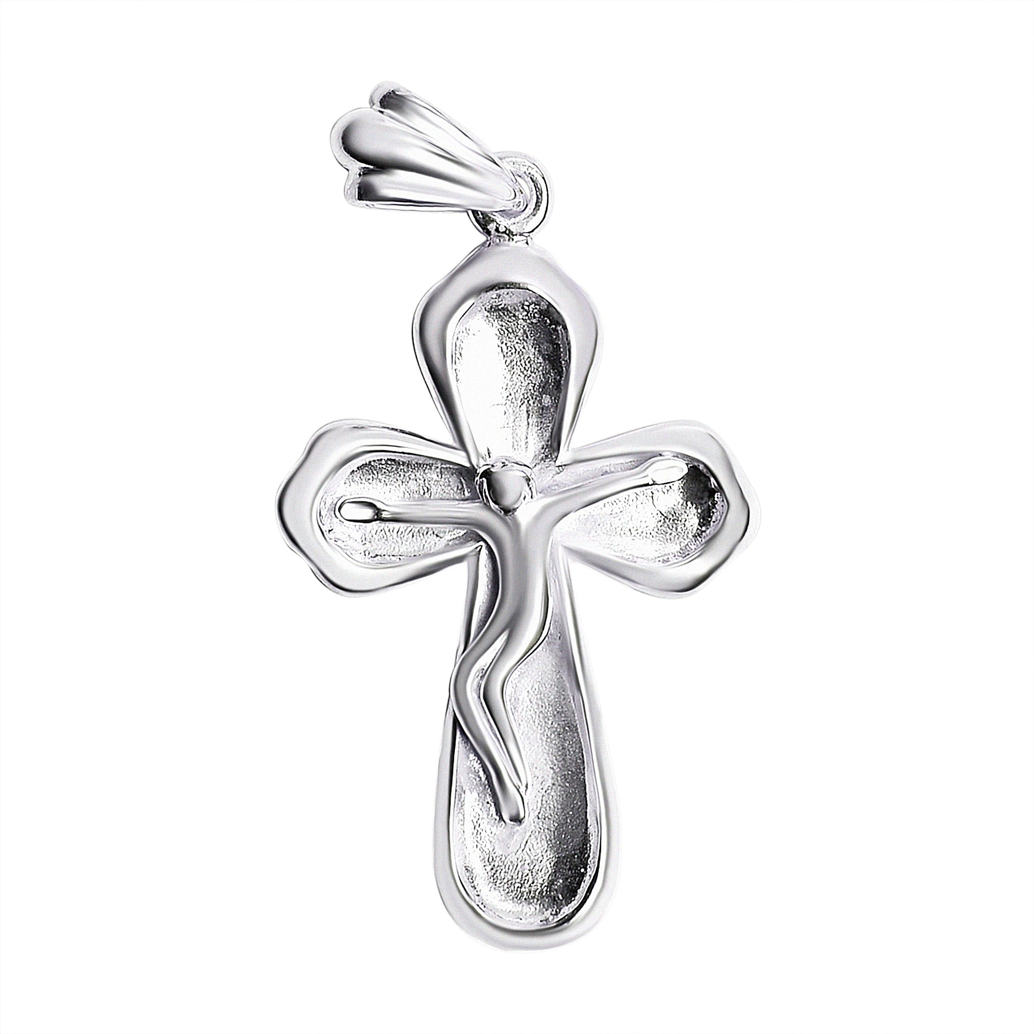 STERLING SILVER Crucifix Cross Pendant / SSP0078