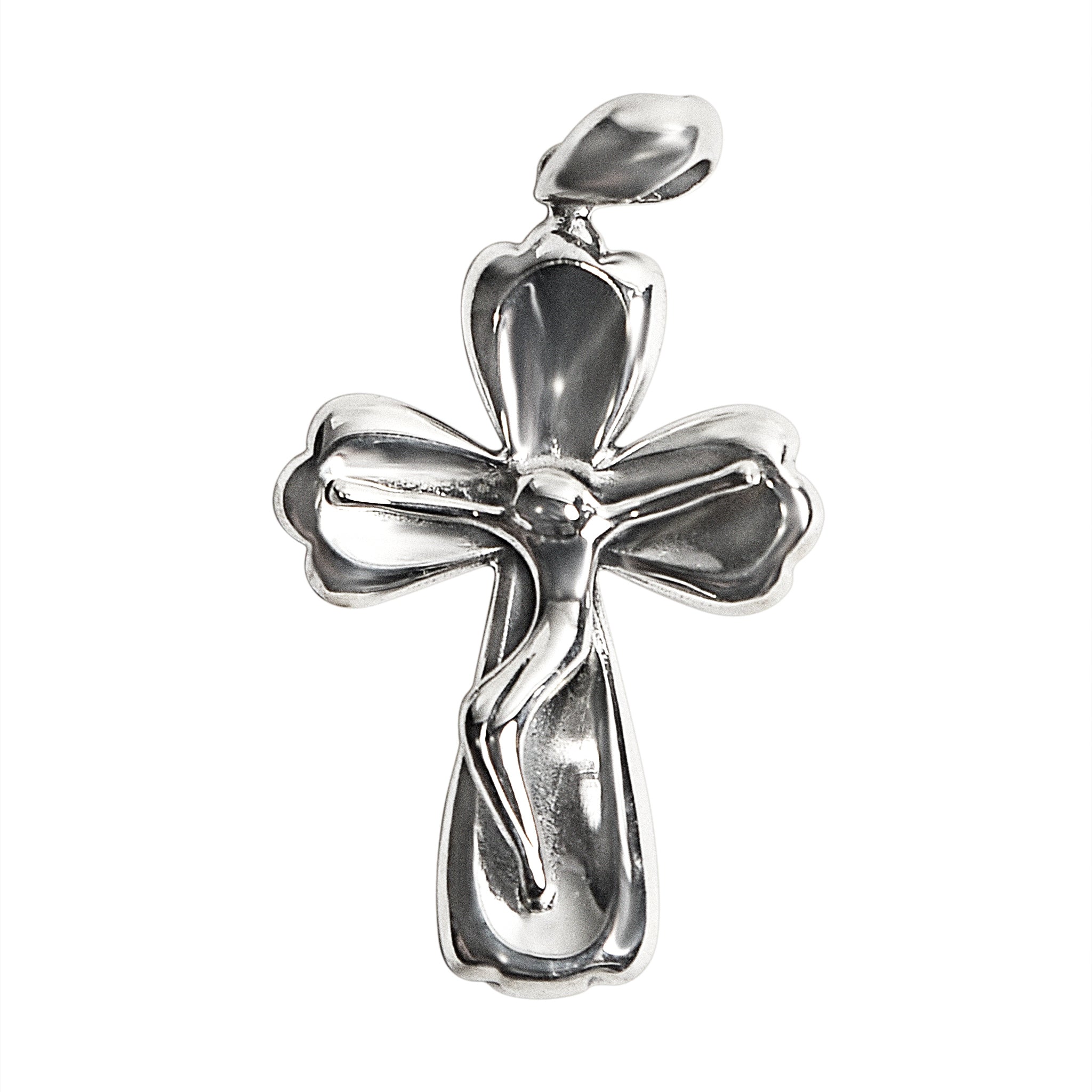 Sterling Silver Crucifix Cross Pendant / SSP0082