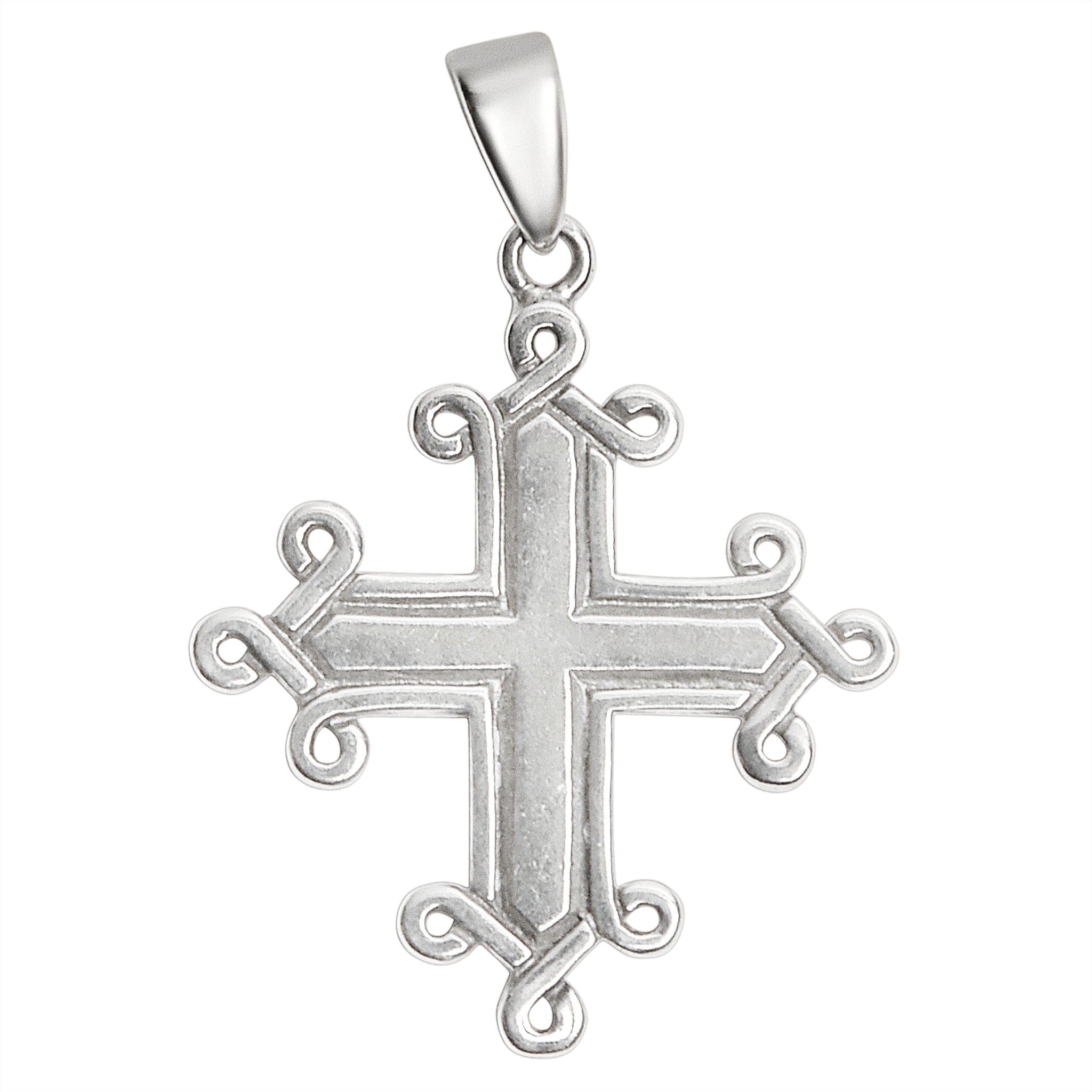 Sterling Silver Greek Cross PENDANT / SSP0089