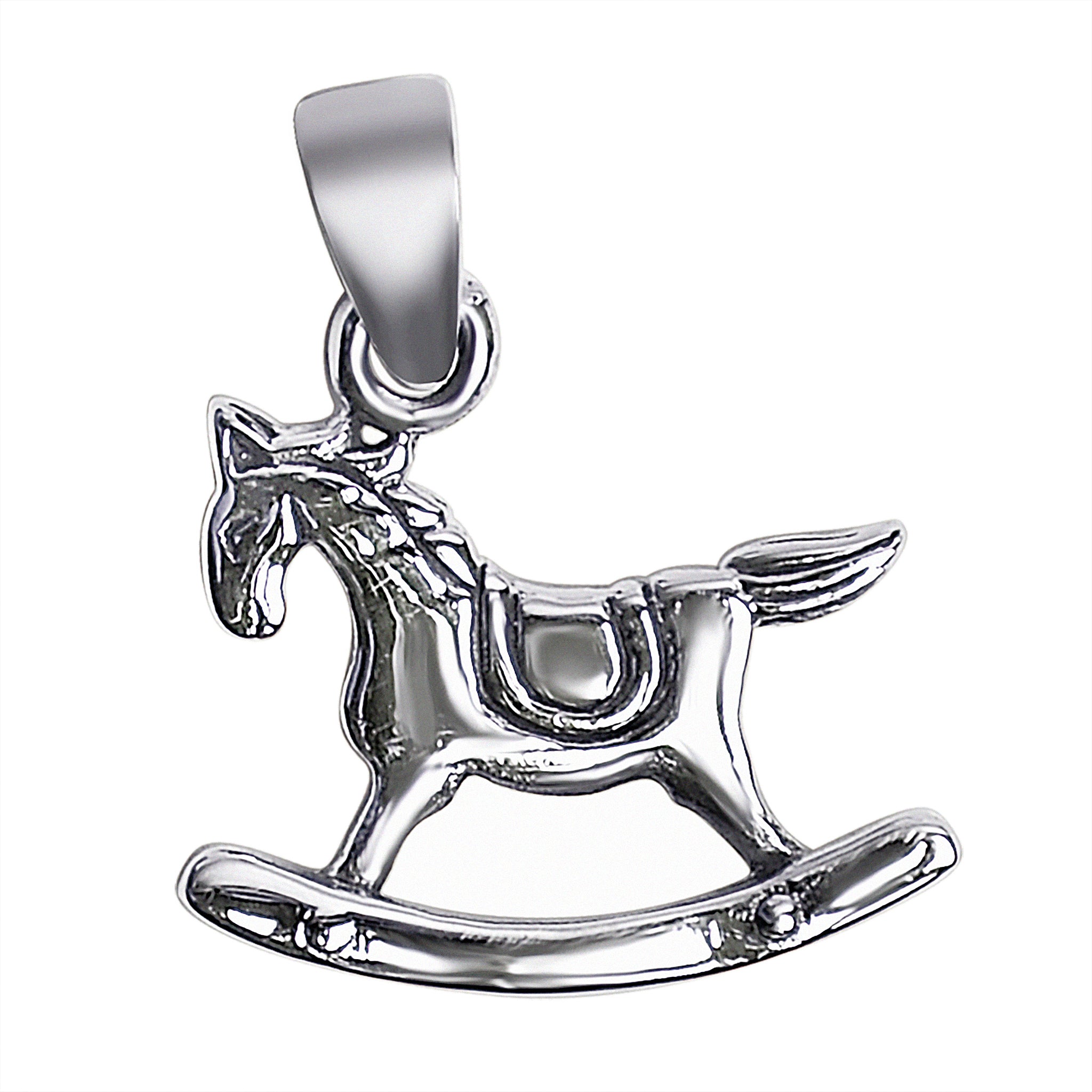 Sterling Silver Rocking Horse PENDANT / SSP0150