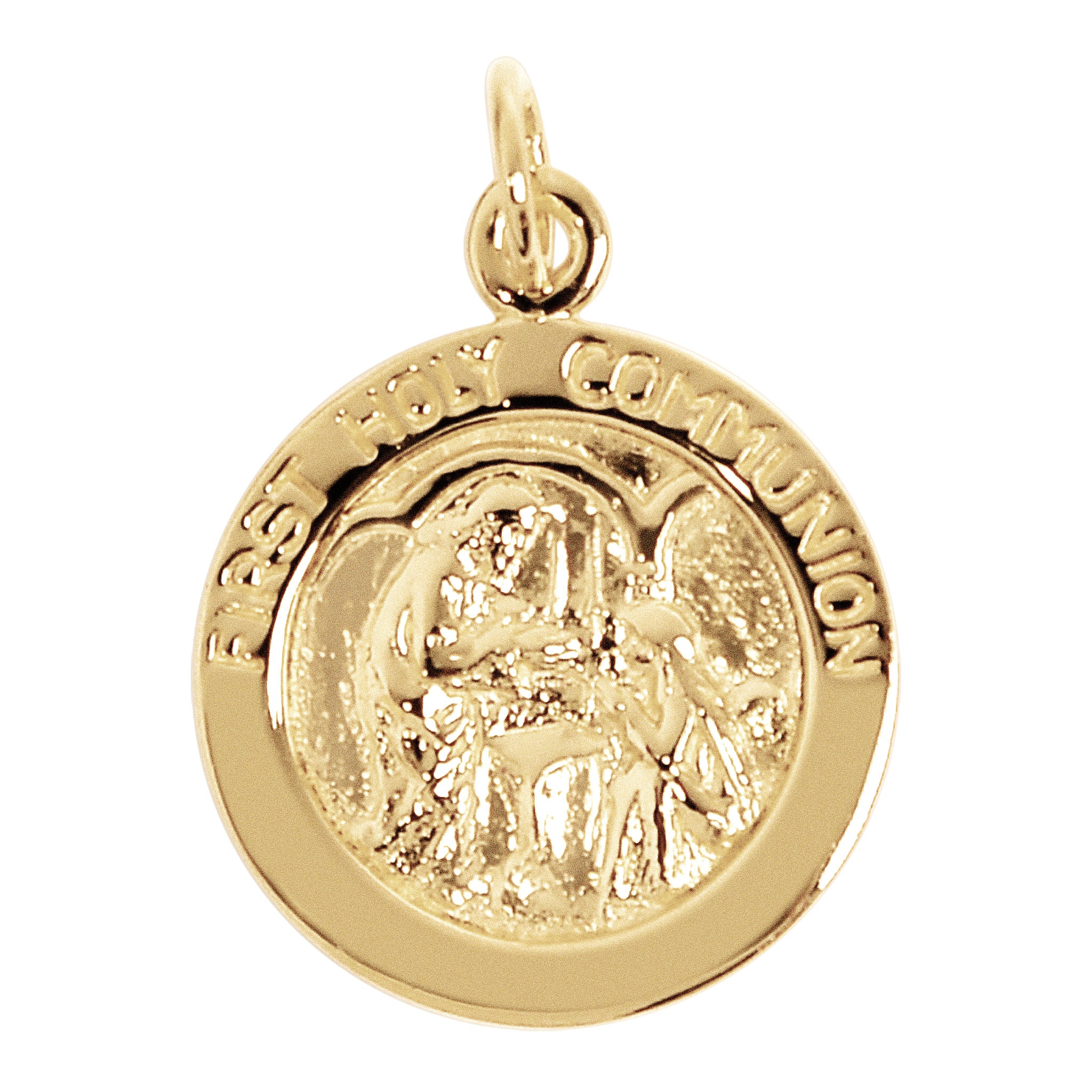 ''STERLING SILVER 18K Gold Plated ''''First Holy Communion'''' Pendant / SSP0168''