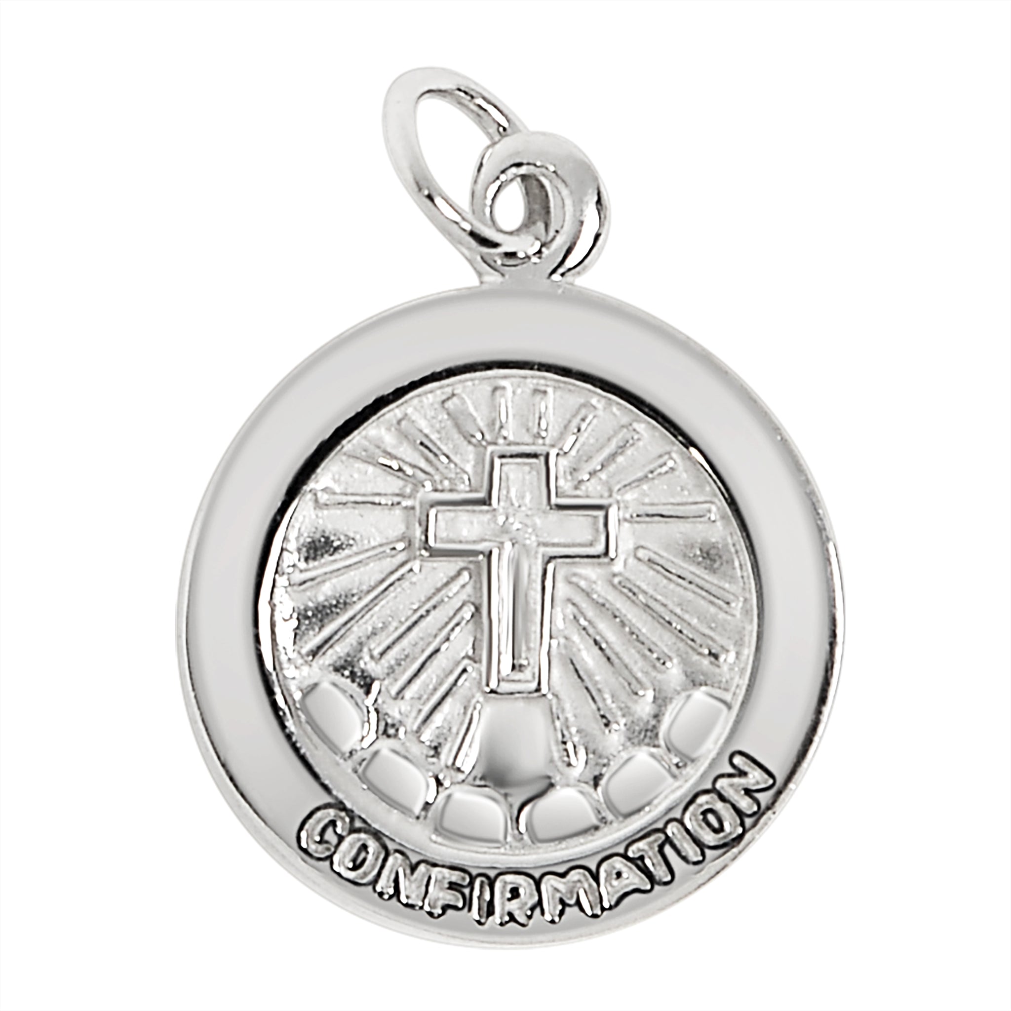 ''STERLING SILVER ''''Confirmation'''' Cross Pendant / SSP0176''