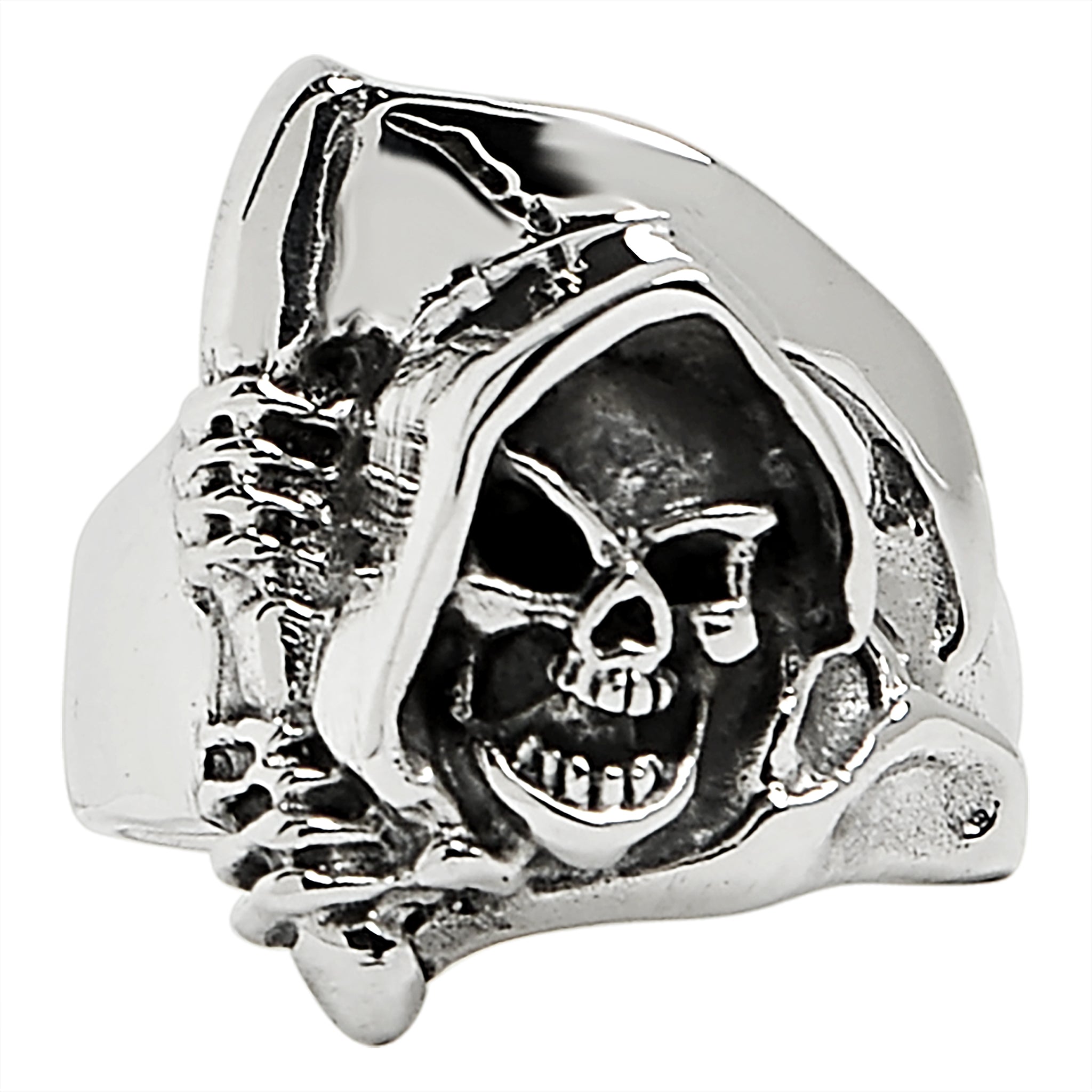 Sterling Silver Grim Reaper SKULL Ring / SSR0005