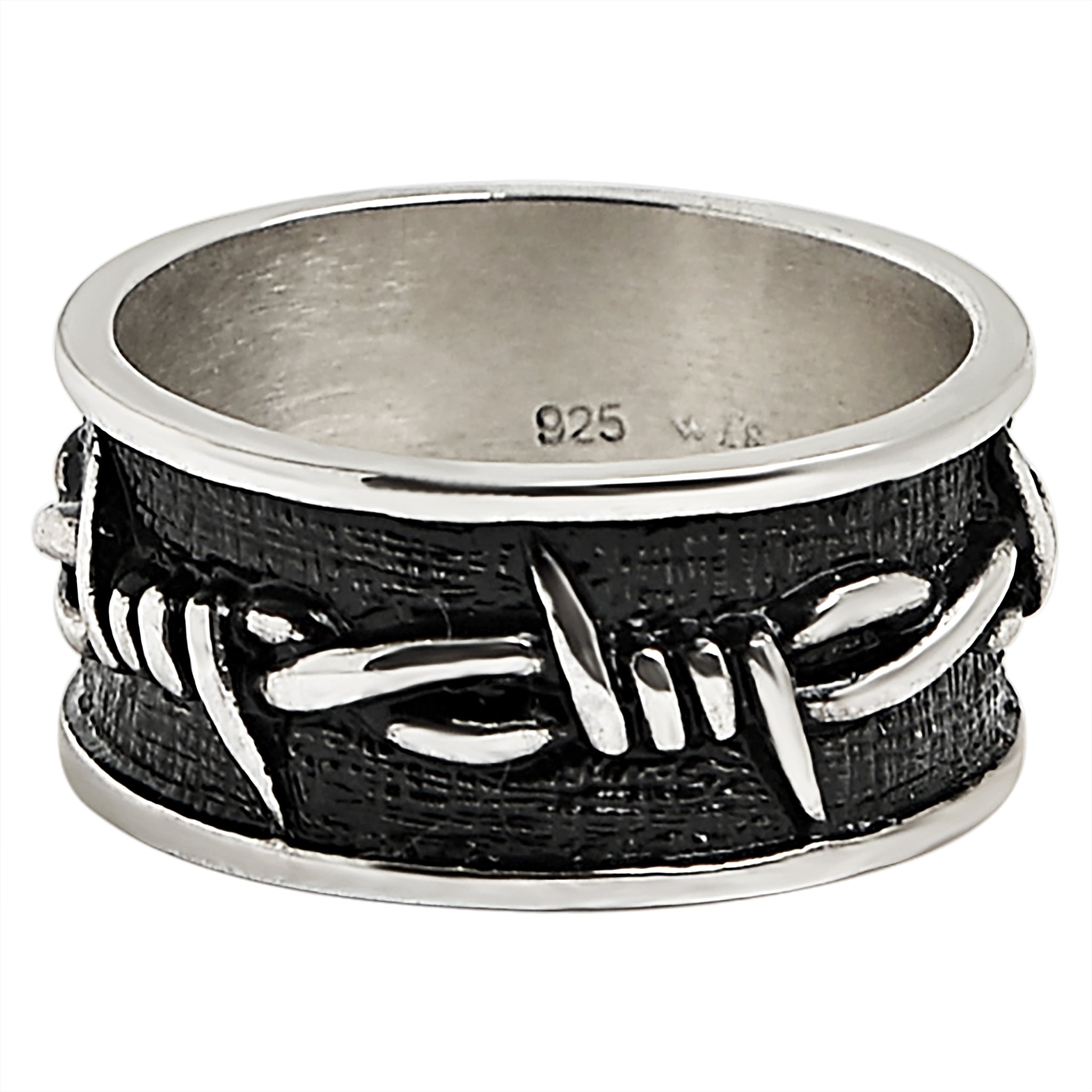 STERLING SILVER Barbed Wire Ring / SSR0077