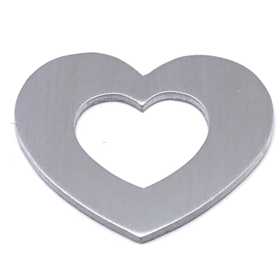 Blank Aluminum Cutout Heart / ALM0008