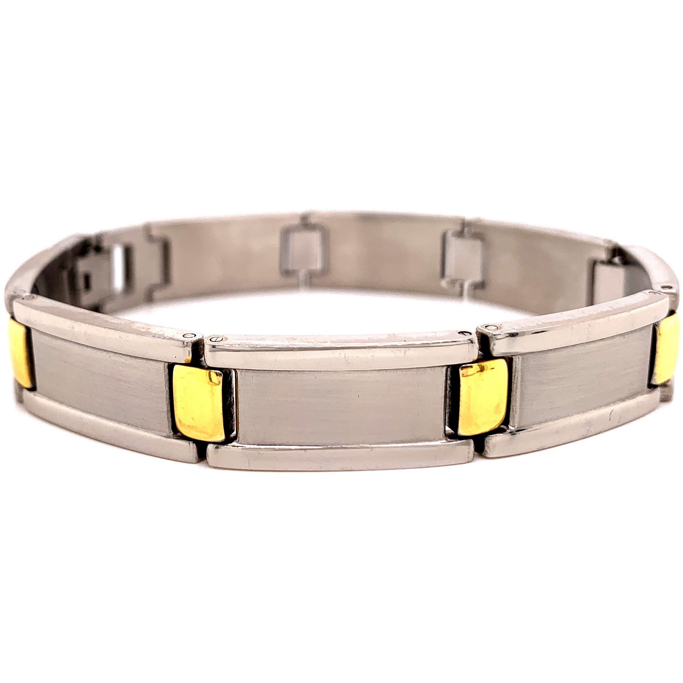 Gold & Stainless Steel BRACELET / BRG0044