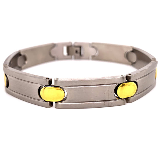 GOLD & Stainless Steel Bracelet / BRG0041