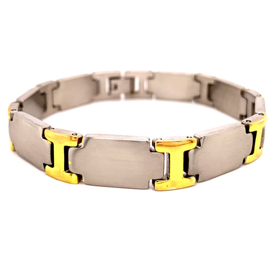 Gold & Stainless Steel BRACELET / BRG0052