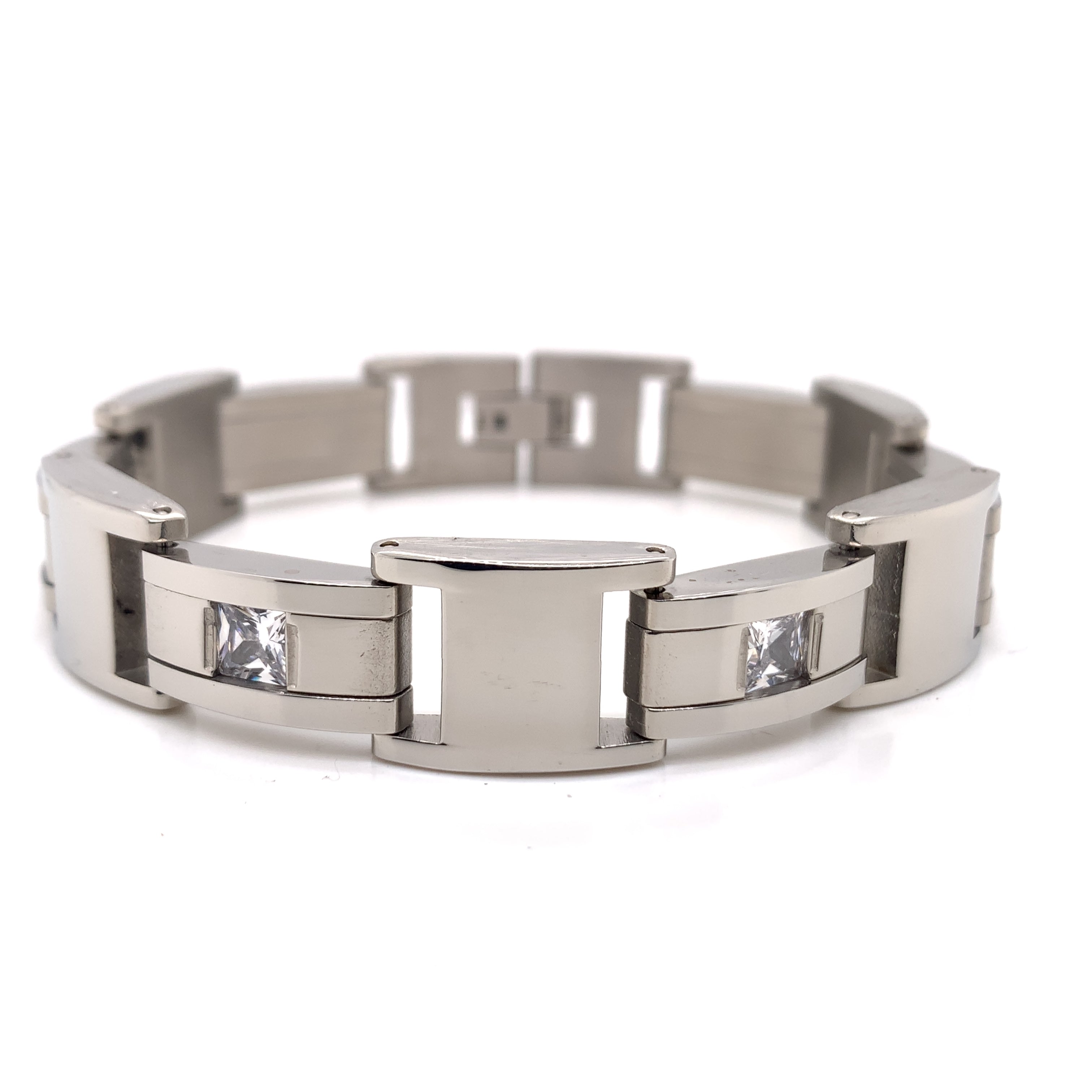 Stainless Steel CZ Accent BRACELET / BRJ9022