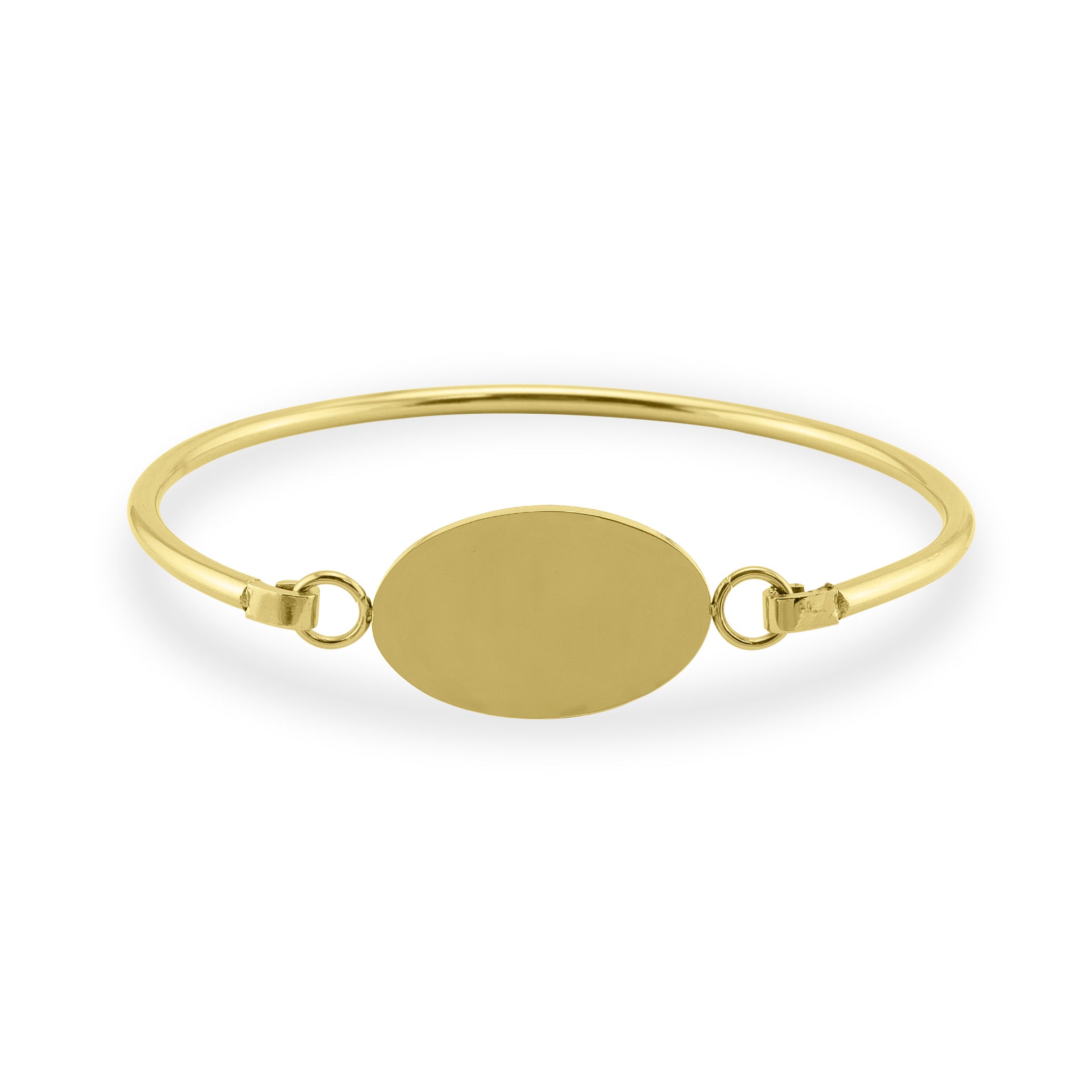 GOLD Plated Stainless Steel Engravable Bracelet / BRJ9073