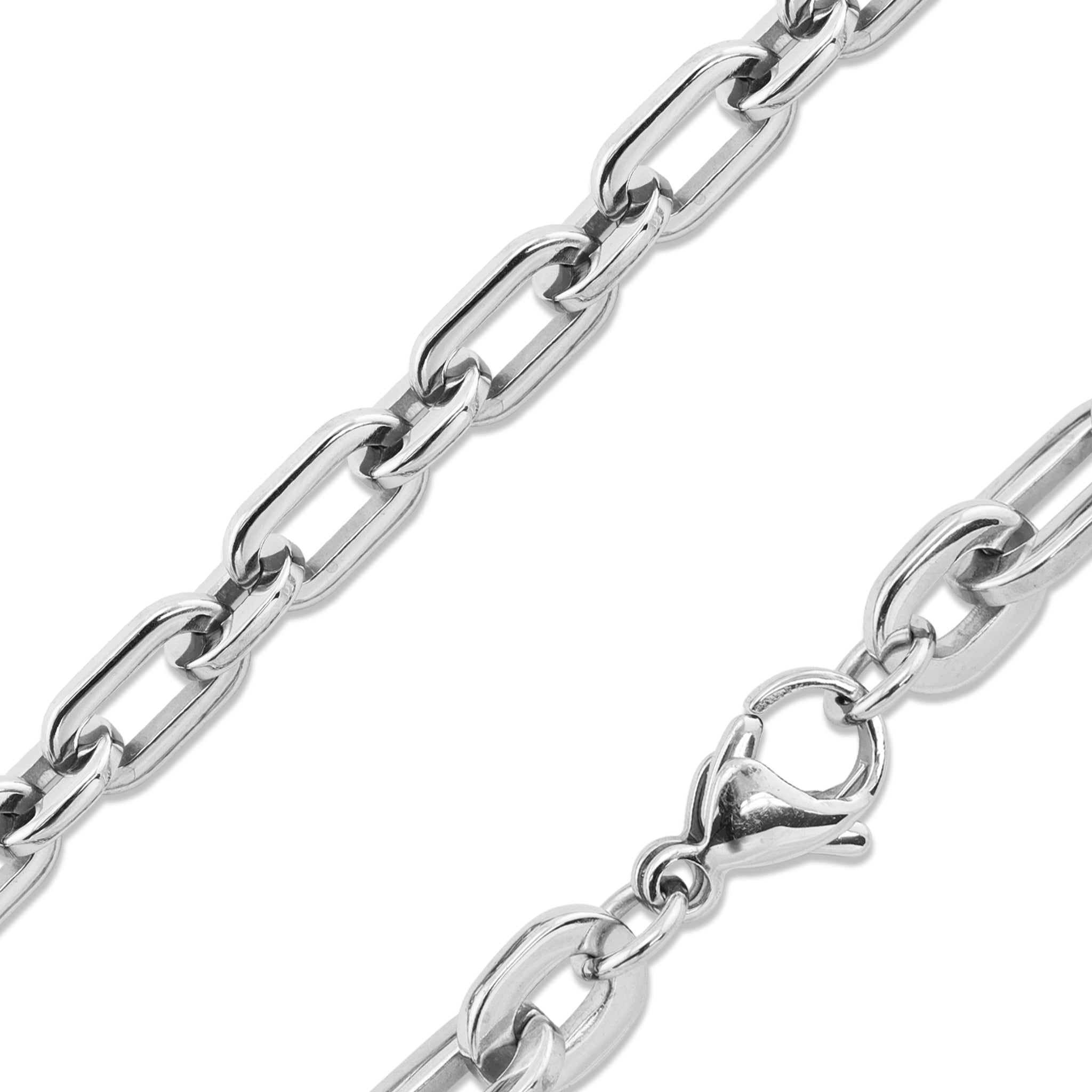 Image of Stainless Steel Chain Ring Loop Necklace / CHN2454