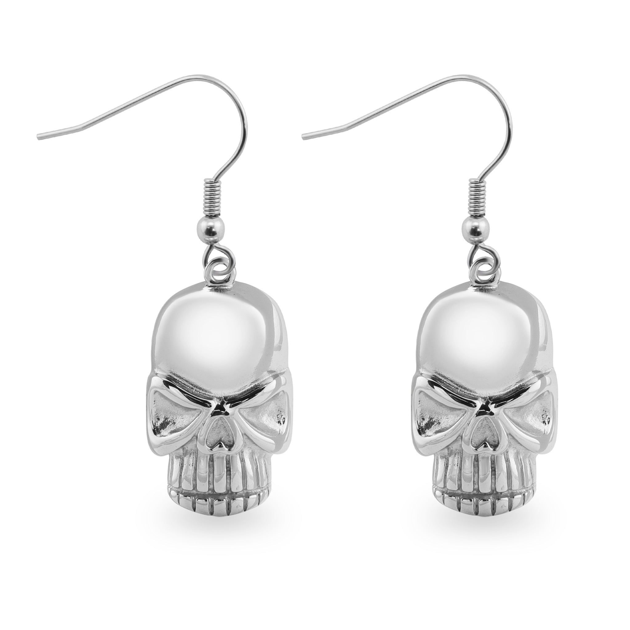 Stainless Steel Skull Wire EARRINGS / ERC1014