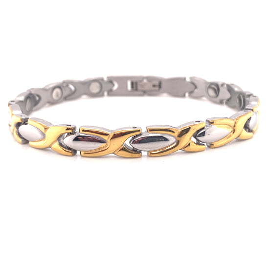 GOLD And Stainless Steel Bracelet / MBL0023