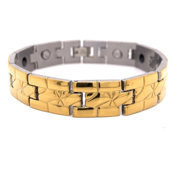 Gold Plated Stainless Steel Magnetic BRACELET / MBS0028