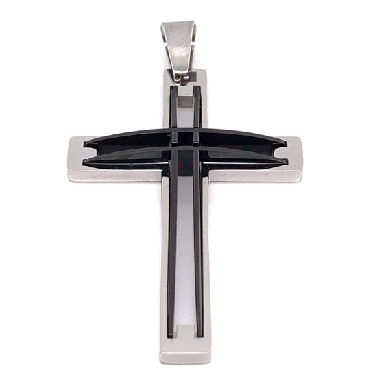 Cutout Cross Stainless Steel Pendant / PDC0190