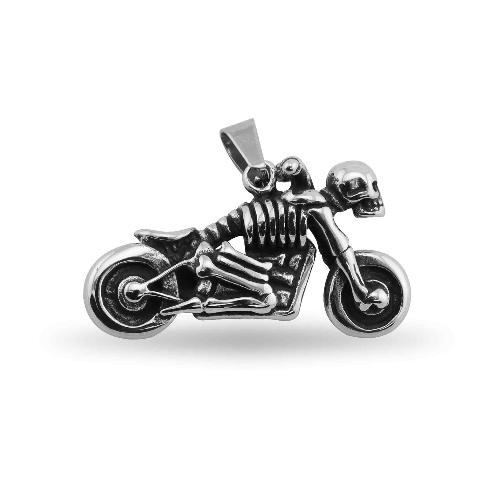 Stainless Steel Skeleton Motorcycle PENDANT / PDC0191