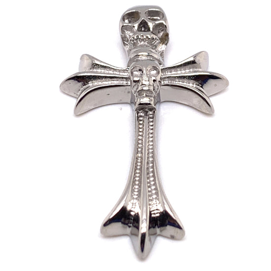 Stainless Steel Skull Cross PENDANT / PDJ3474