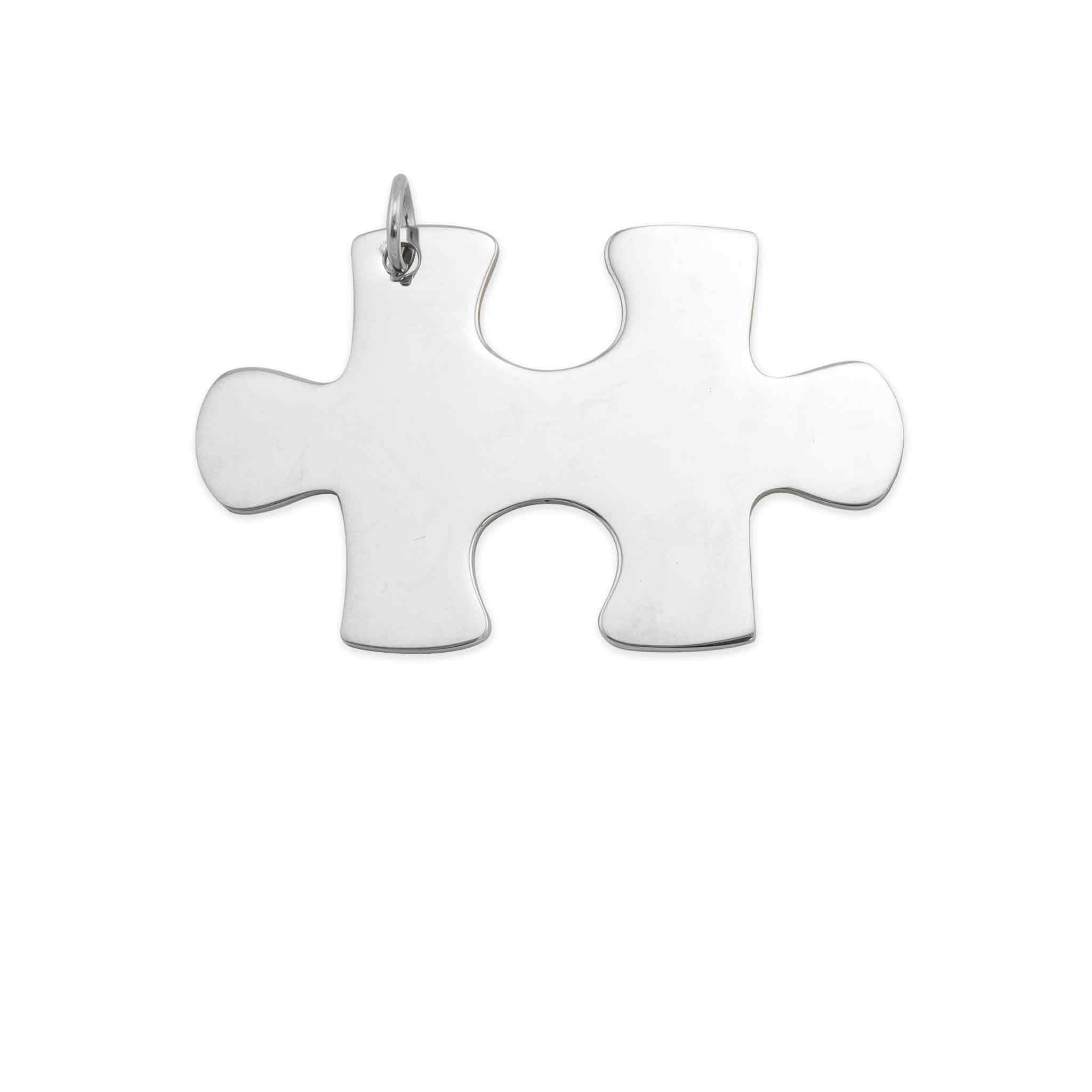 Polished Blank Stainless Steel Puzzle Piece / SBB0028