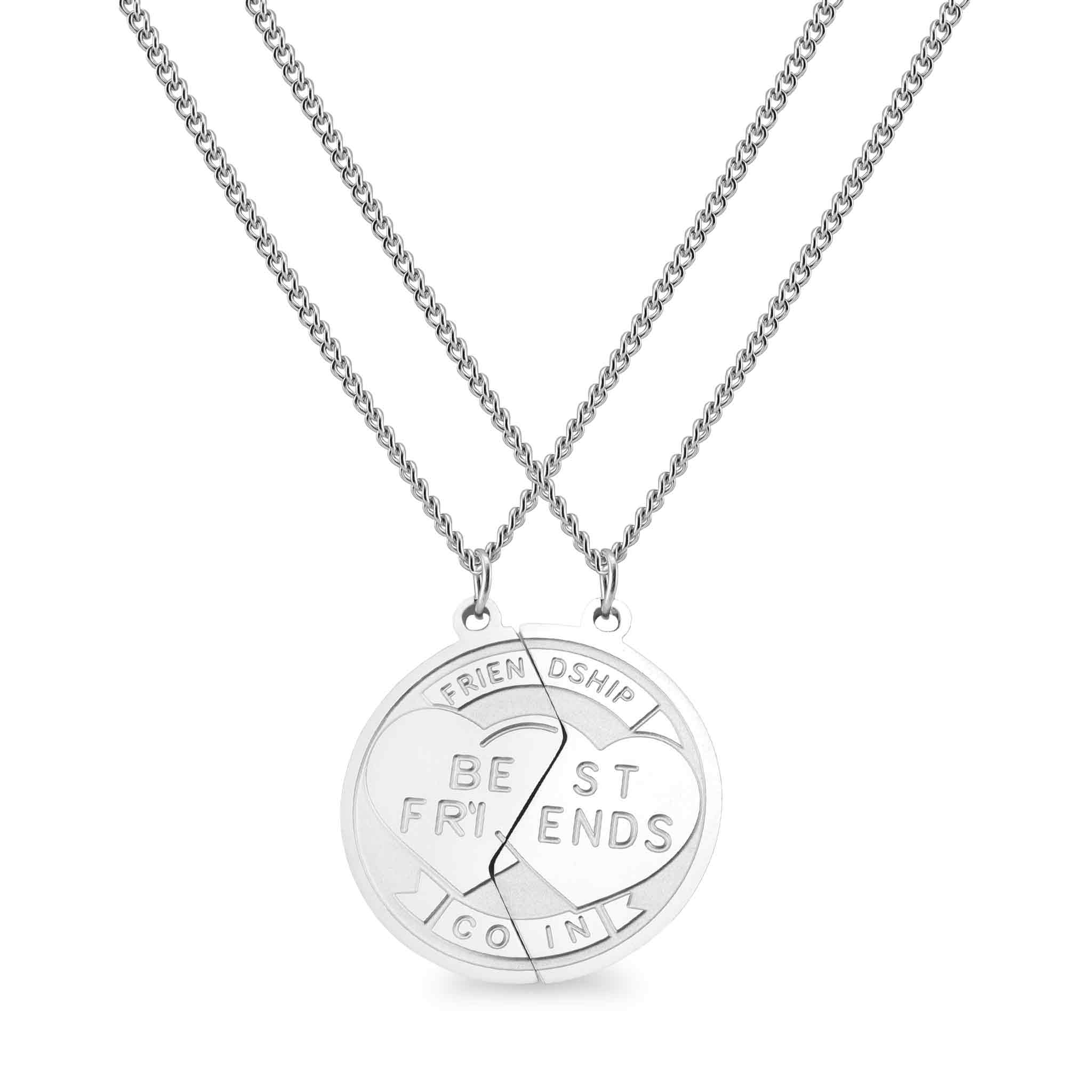 Best Friend Friendship Pendant Stainless Steel NECKLACE / SBB0098