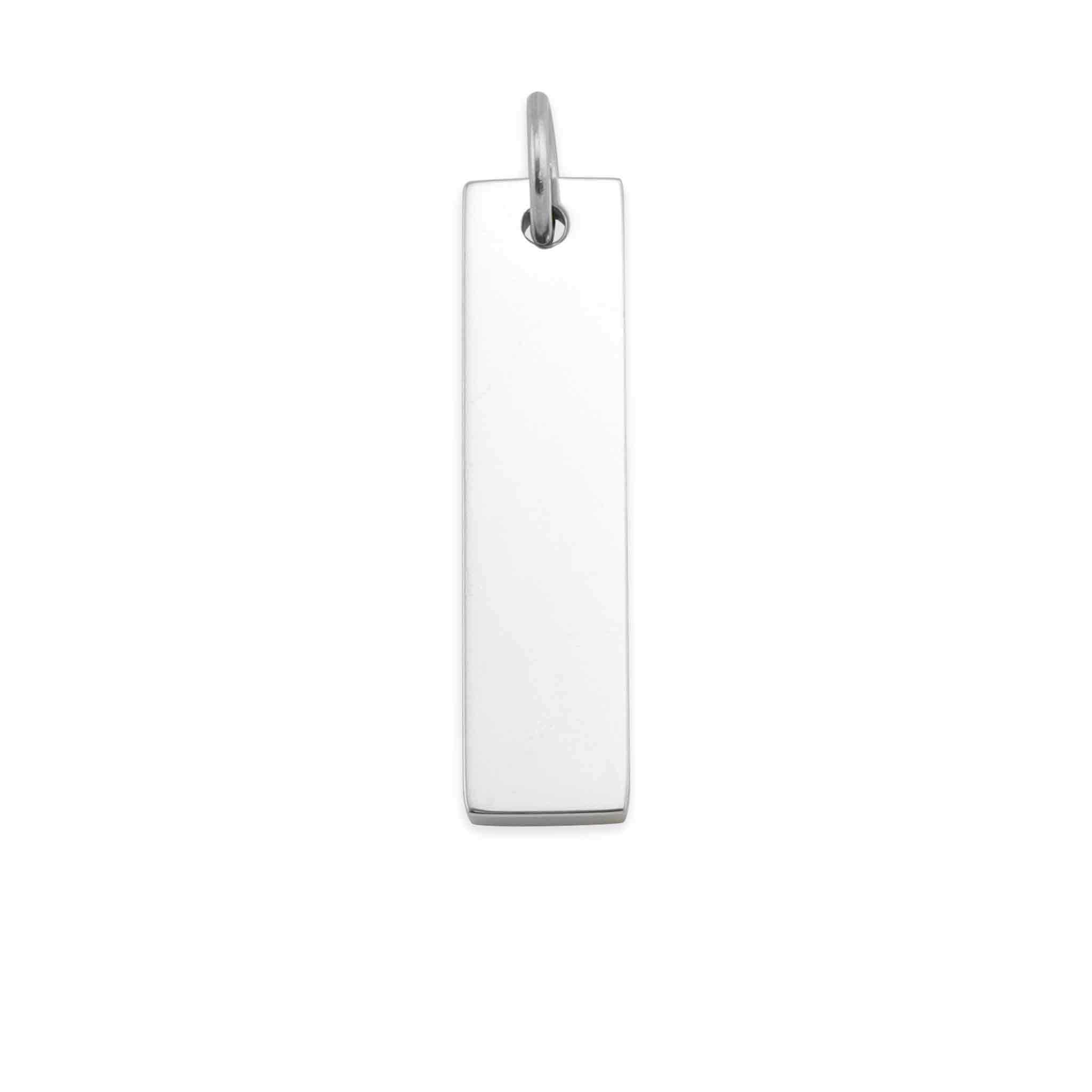 Polished Stainless Steel Vertical Bar PENDANT / SBB104