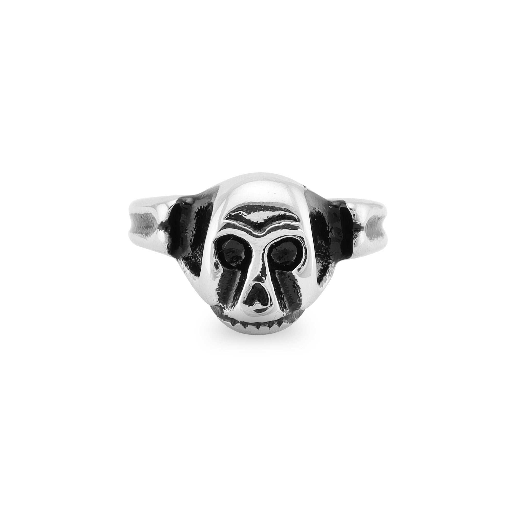 Polished SKULL Stainless Steel Ring / SRJ2276