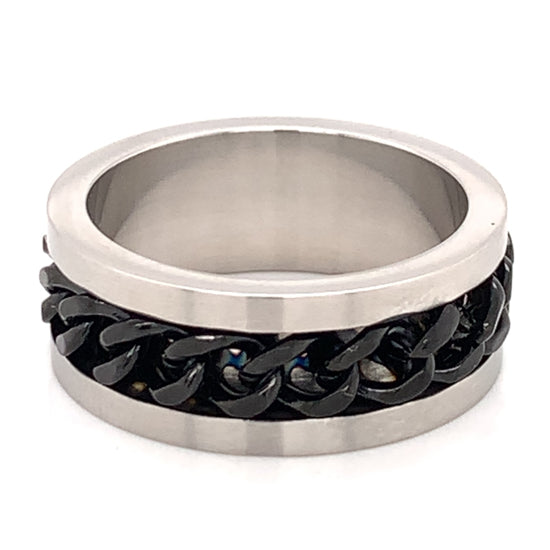 Stainless Steel Chain BIKER Band Ring / SSS106