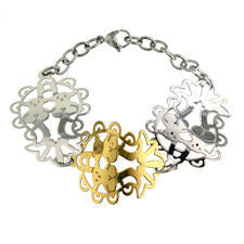 Bears Stainless Steel GOLD Plated Bracelet / BRK0001