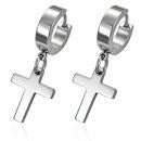 Dangling Cross Stainless Steel EARRINGS / ERJ0032