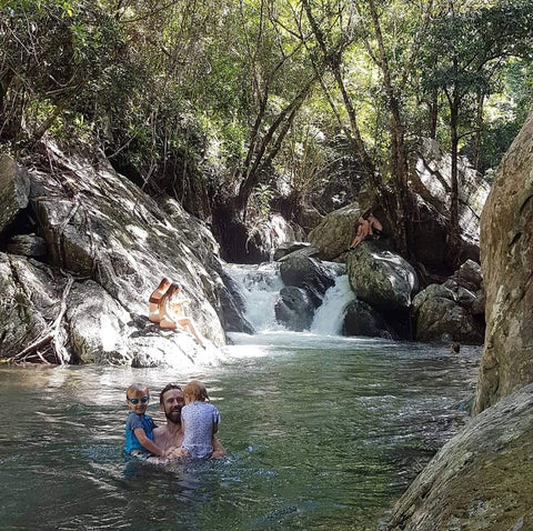 We love going to Stoney Creek for Swimming and Nature Hikes - Earth Toys family