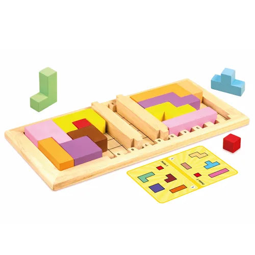Katamino Wooden Strategy Game Gigamic Logic Puzzle Math 500 Challenges  Perrilot