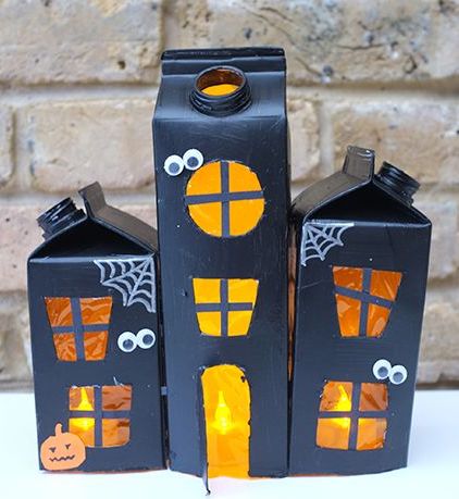 Homemade Haunted House Decoration