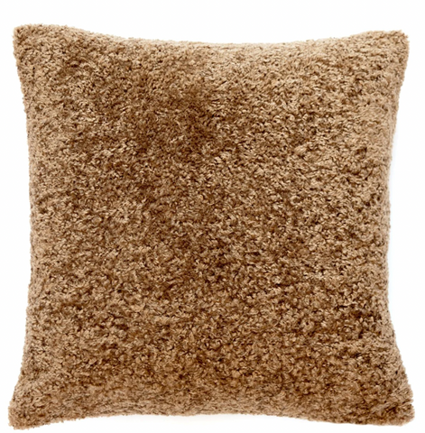 brown fleece cushion autumn