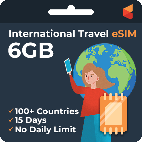 [eSIM] 15 Day International Data eSIM(6GB) - SimCornerUSA product image