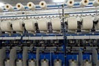 cotton loaded onto sewing machine