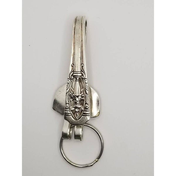 Key ring, key keeper, pocket key ring, purse key ring, vintage silverware -  Kpughdesigns