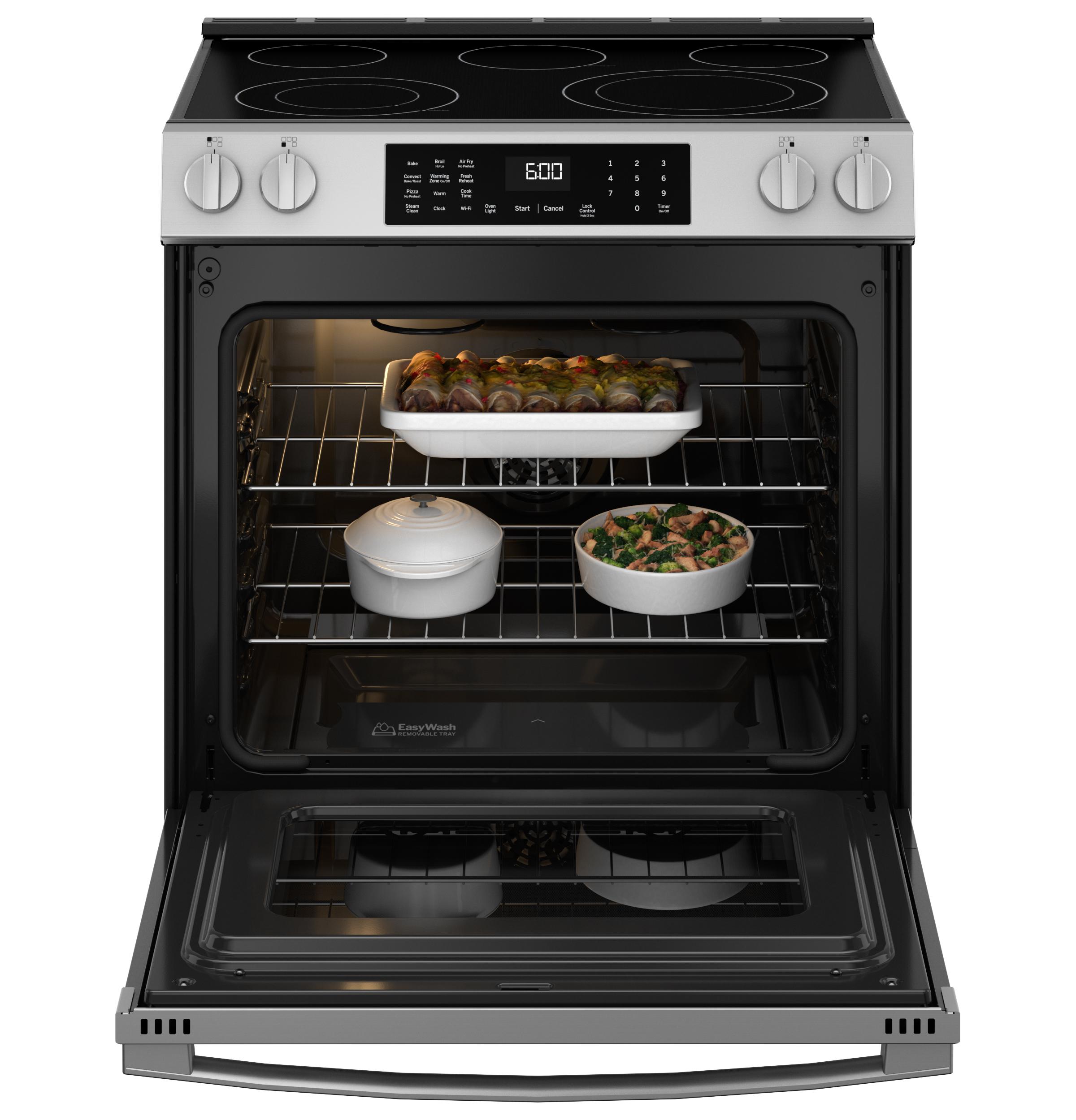 Ge Appliances GRS600AVFS Ge® 30" Slide-In Electric Convection Range With No Preheat Air Fry And Easywash™ Oven Tray - Image 4