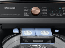 Load image into Gallery viewer, Samsung WA55A7700AV 5.5 Cu. Ft. Extra-Large Capacity Smart Top Load Washer With Auto Dispense System In Brushed Black
