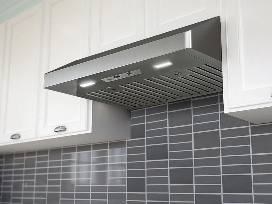 30 in. 230 CFM Ductless Under Cabinet Range Hood in Stainless Steel with Carbon Filter, Silver