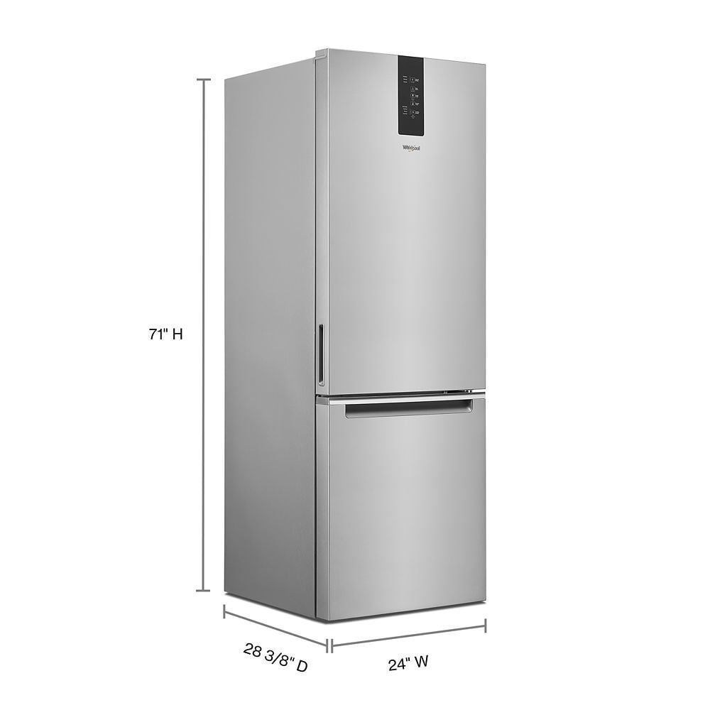 Whirlpool Wrb533czjz 24 Inch Wide Bottom Freezer Refrigerator 12 7 C Town Appliance