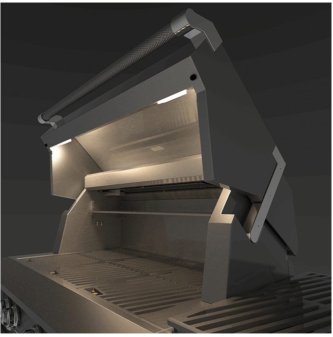 Load image into Gallery viewer, Hestan GMBR36CX2LPDG Hestan 36&quot; Liquid Propane Gas Deluxe Freestanding Grill And Cart W/ Double Side Burner Gmbr36Cx2 - Dark Grey (Custom Color: Pacific Fog)

