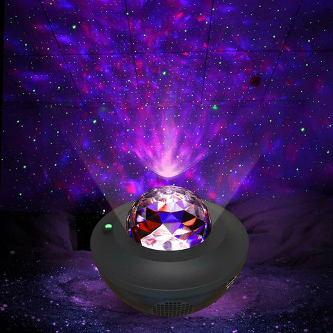 LED Night Light Starry Galaxy Ocean Nite Lamp Constellation for Kids or Adult with Speaker