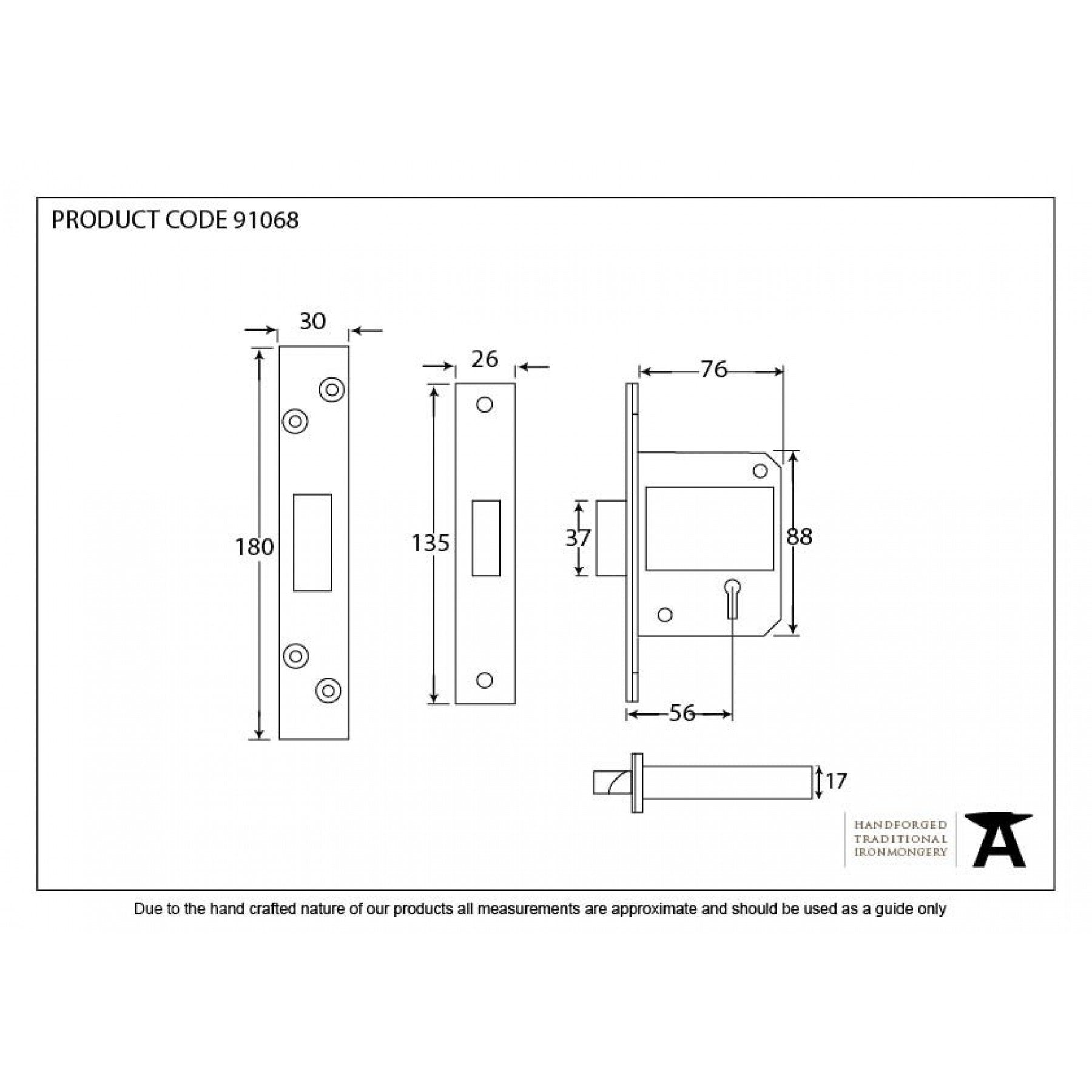 From The Anvil Black 3 Bs 5 Lever Deadlock Ka No 42 Interiors