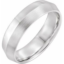 Load image into Gallery viewer, Sterling Silver 6 mm Knife-Edge Band with Satin Finish Size 10
