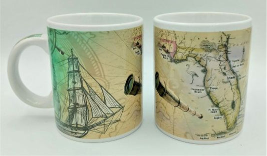 Beaufort Map Glass Coffee Mug