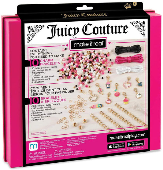 Make It Real: Gold-Link Suede DIY Bracelets Kit - Create 6 Unique Charm  Bracelets,105 Pieces, Mint Coral & Purple, Includes Play Tray, Tweens &  Girls, Ages 8+ 