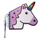 3C4G Unicorn Mini Notepad with Mini Glitter Ink Gel Pen