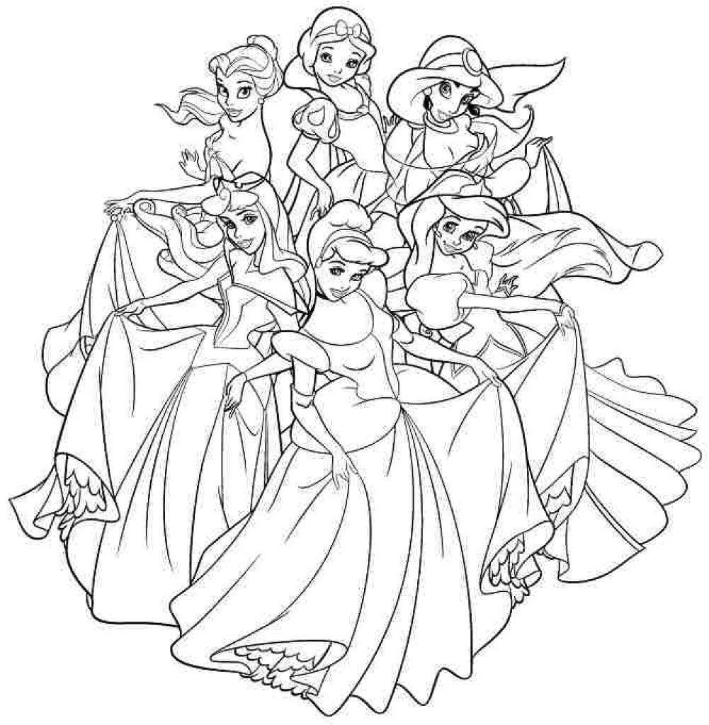 beautiful princesses coloring pages