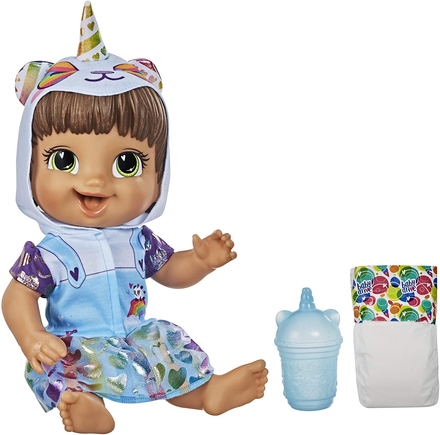 Baby Alive Sunshine Snacks Doll, Eats and Poops, Summer-Themed Waterplay  Baby Doll, Ice Pop Mold, Toy for Kids Ages 3 and Up, Brown Hair