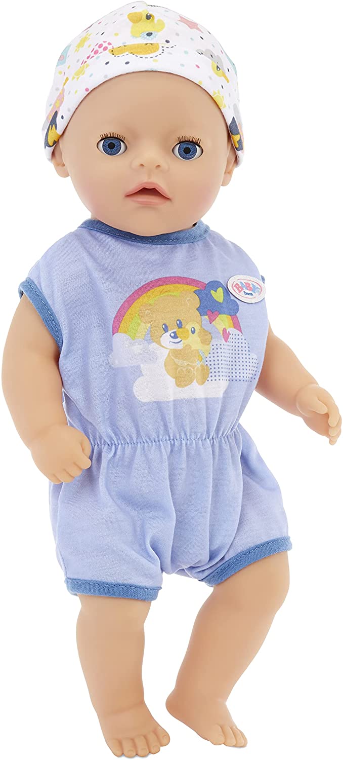 lading teller Australische persoon Baby Born 14” Interactive Lil BOY Baby Doll - Blue Eyes. Easy for Smal –  sunnytoysngifts.com
